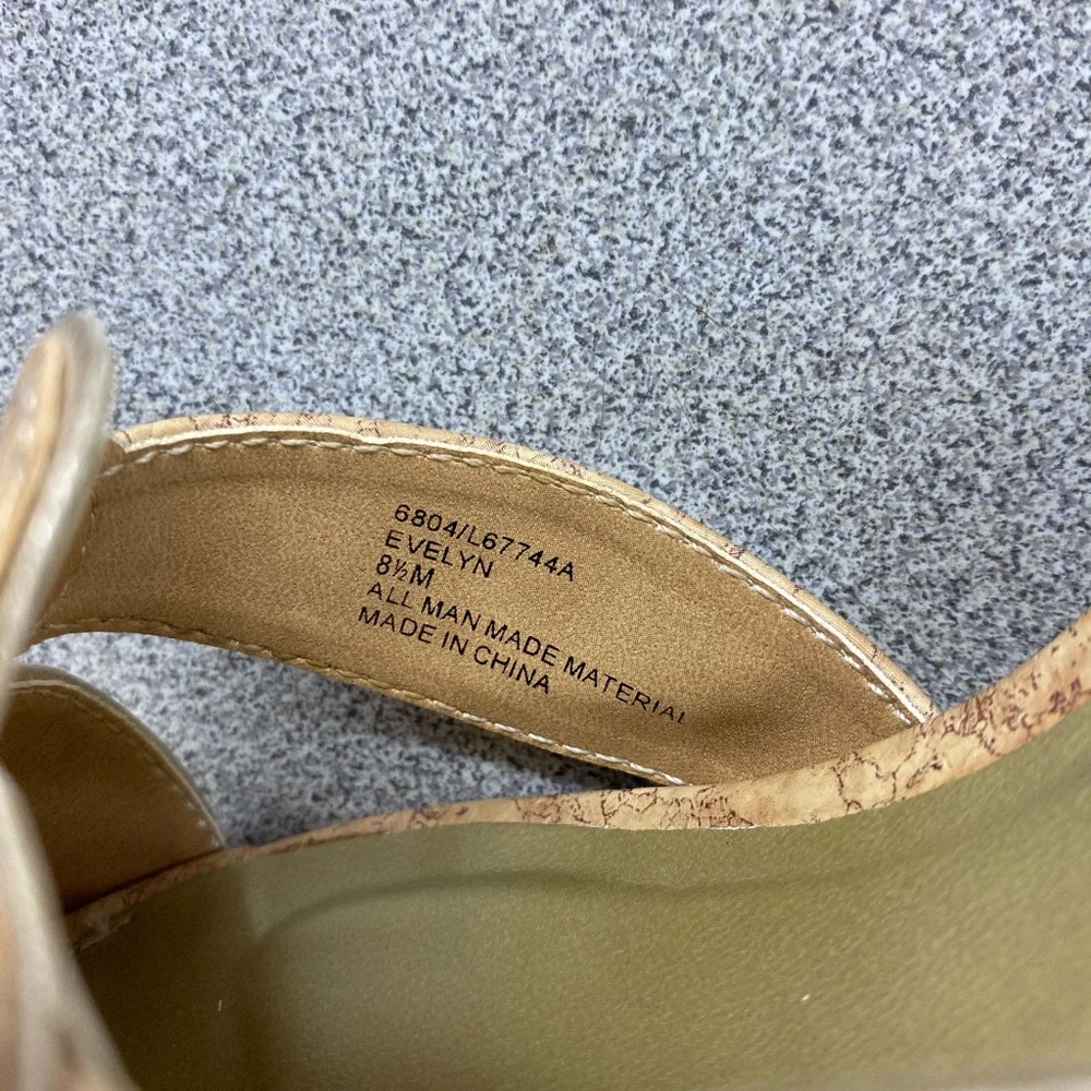 WOMENS CORAL BAY Gold Wedge Sandals